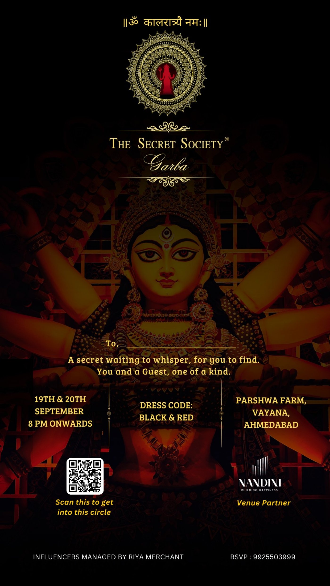The Secret Society Garba