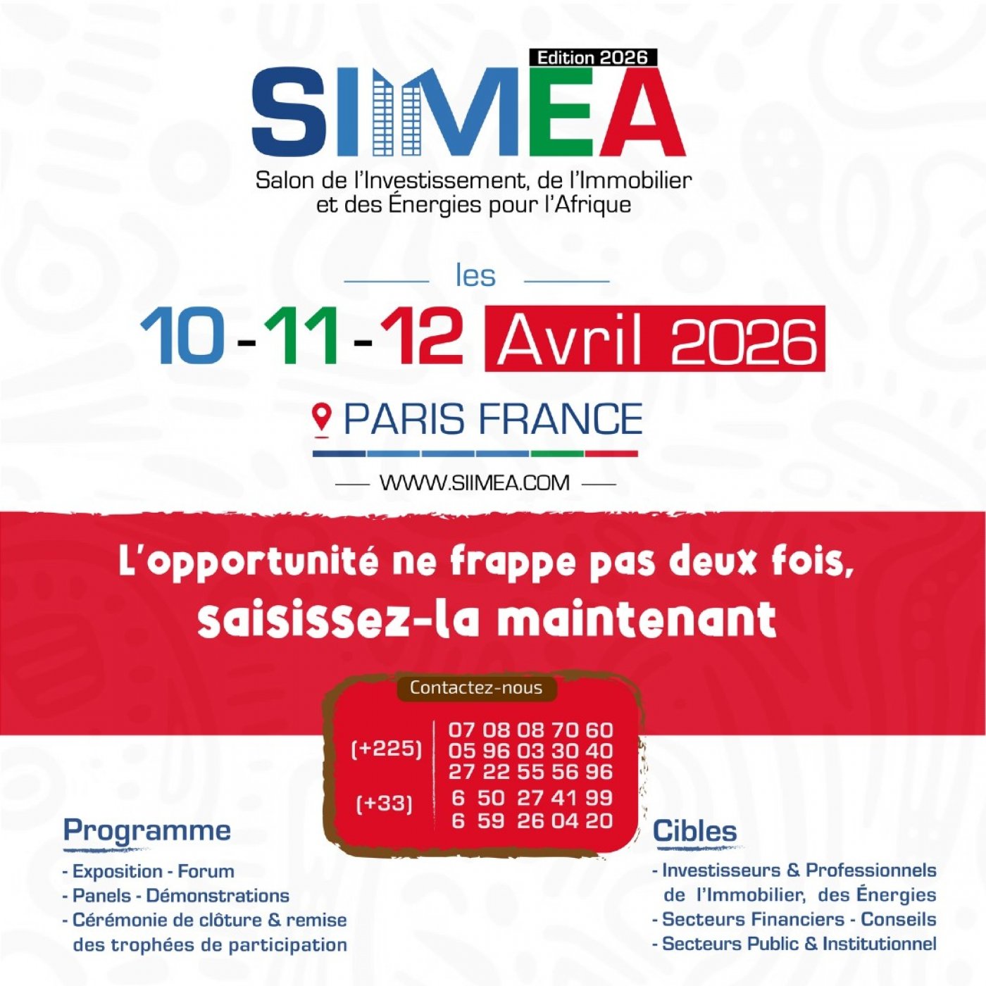 Salon de l'Investissement, de l'Immobilier et des \u00c9nergies pour l'Afrique (SIIMEA) 2026