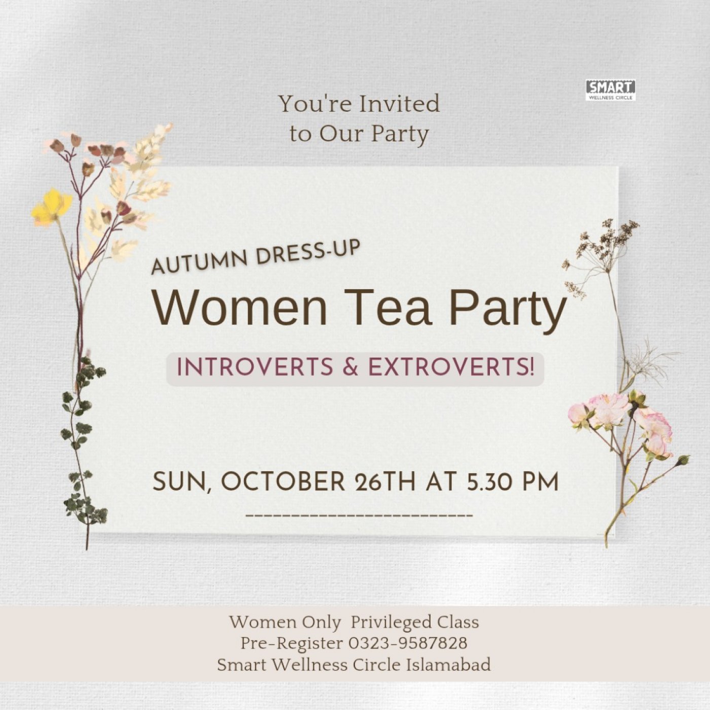 Autumn Tea Party for Women