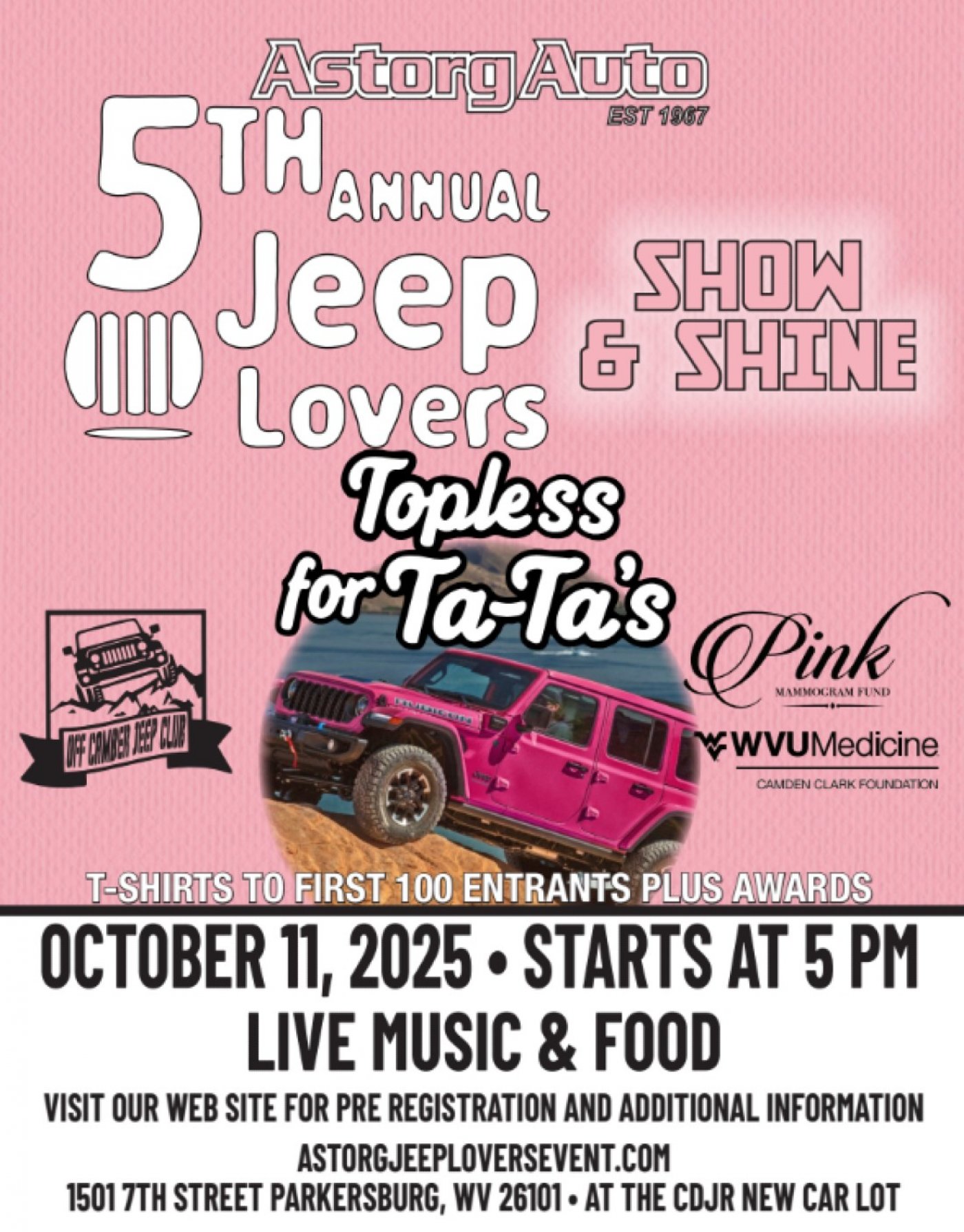 5th Annual Astorg Jeep Lovers Event
