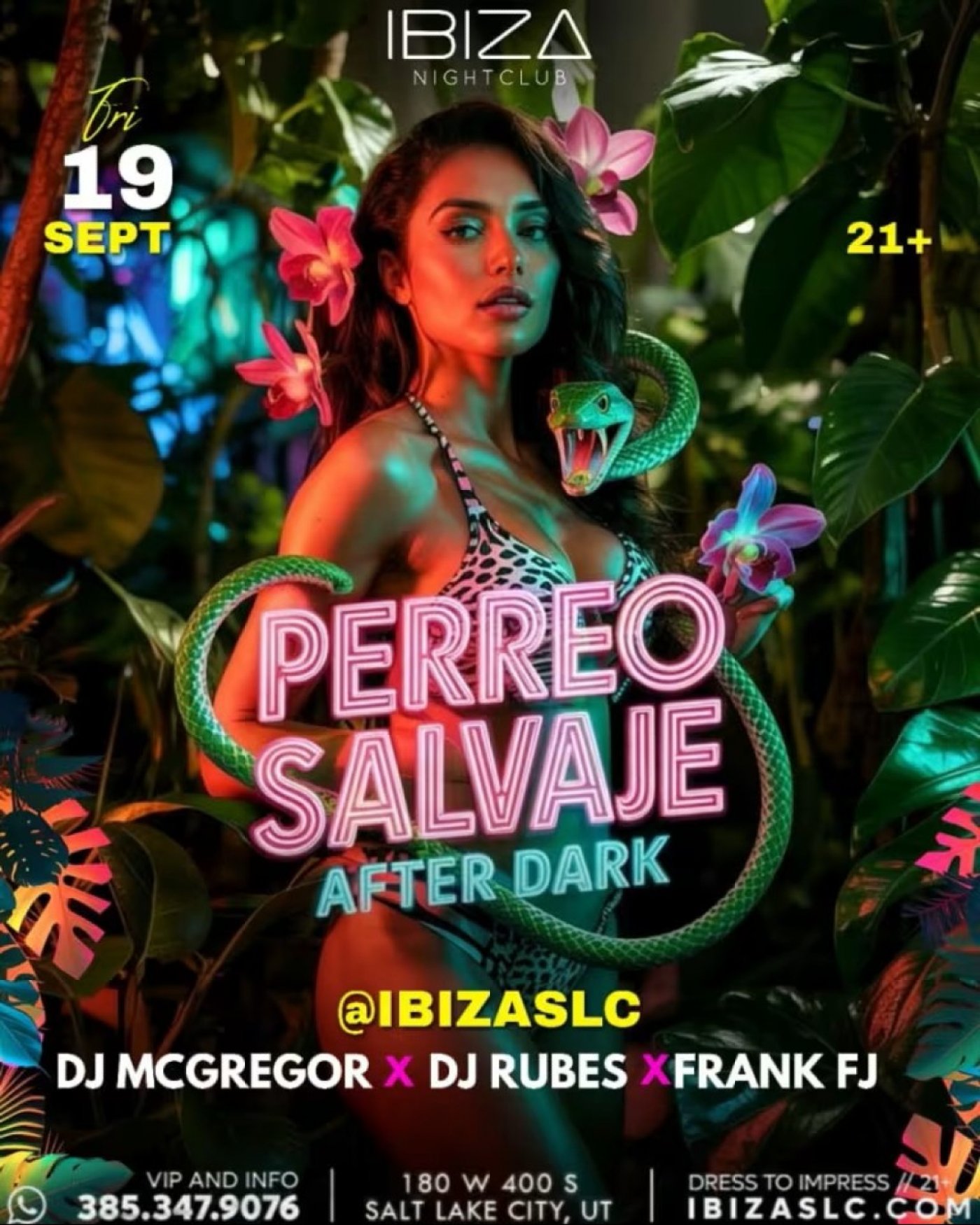 Perreo Salvaje After Dark at IBIZA SLC Ultra Lounge \u2013 Salt Lake City Reggaeton Party