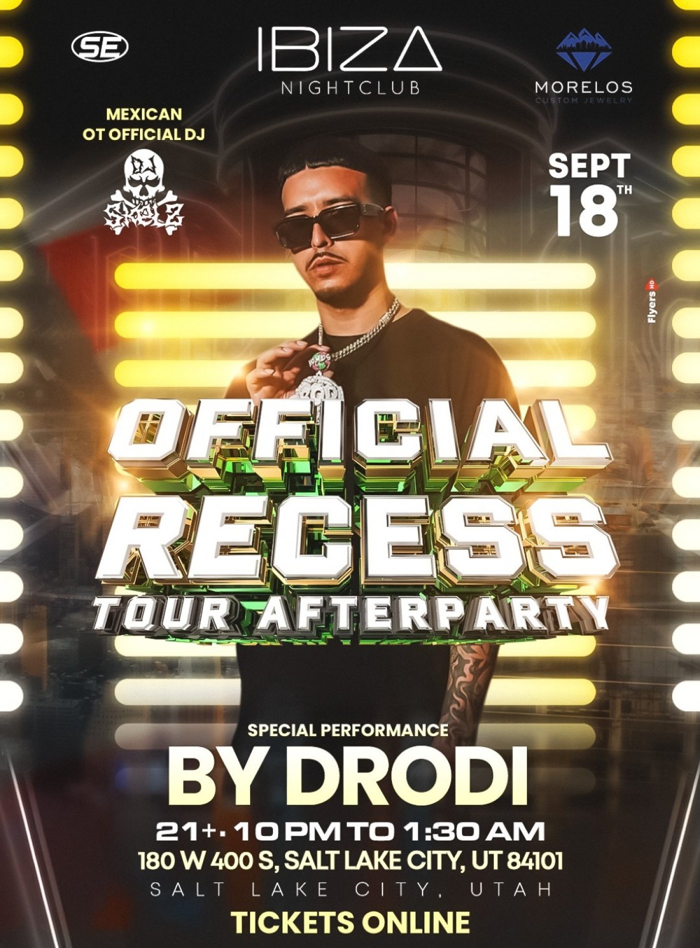  Official Recess Tour Afterparty at IBIZA SLC \u2013 DRODi Live Performance & DJ Skelz