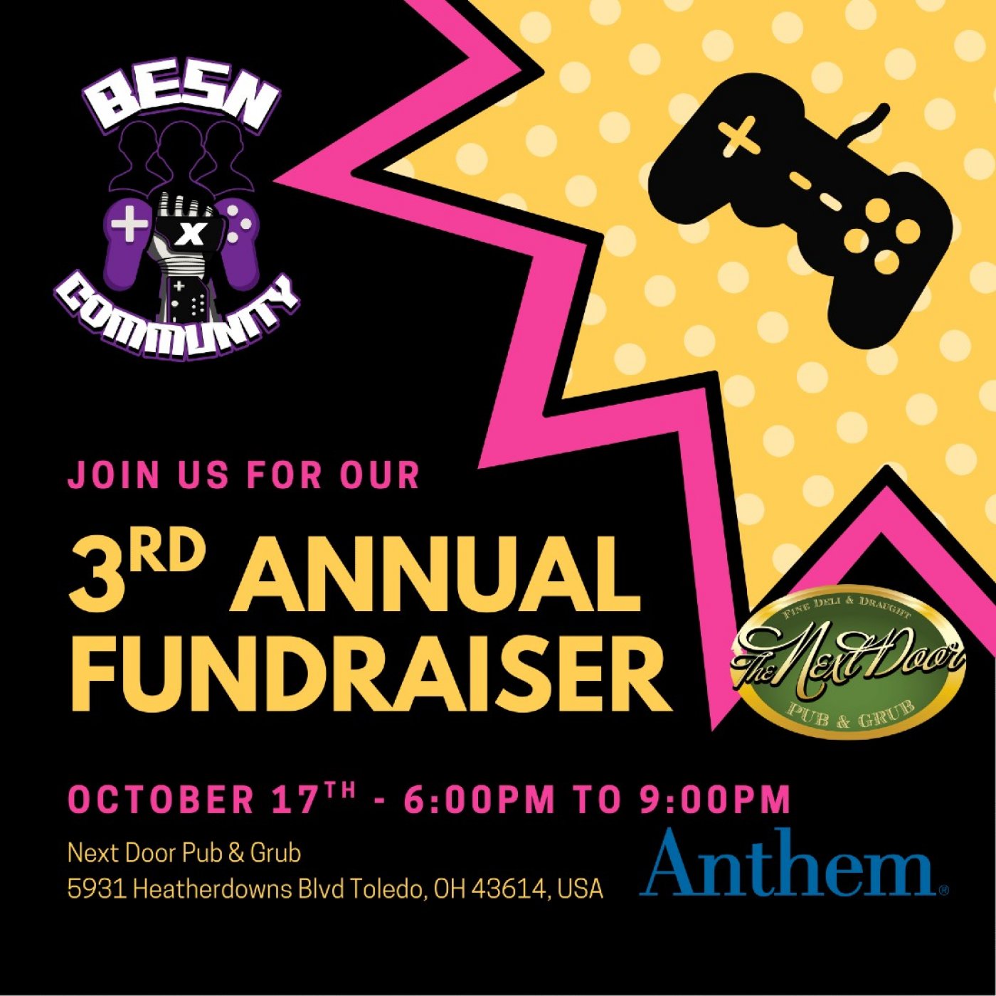 3rd Annual Fall Fundraiser