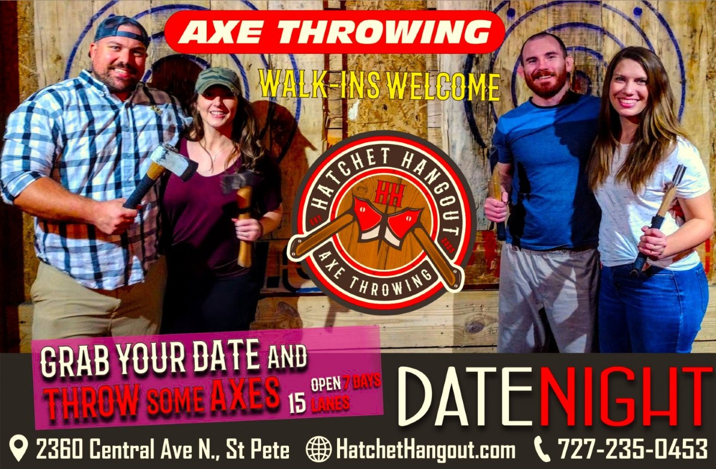 Targeting Love: Axe Throwing Date Night at Hatchet Hangout