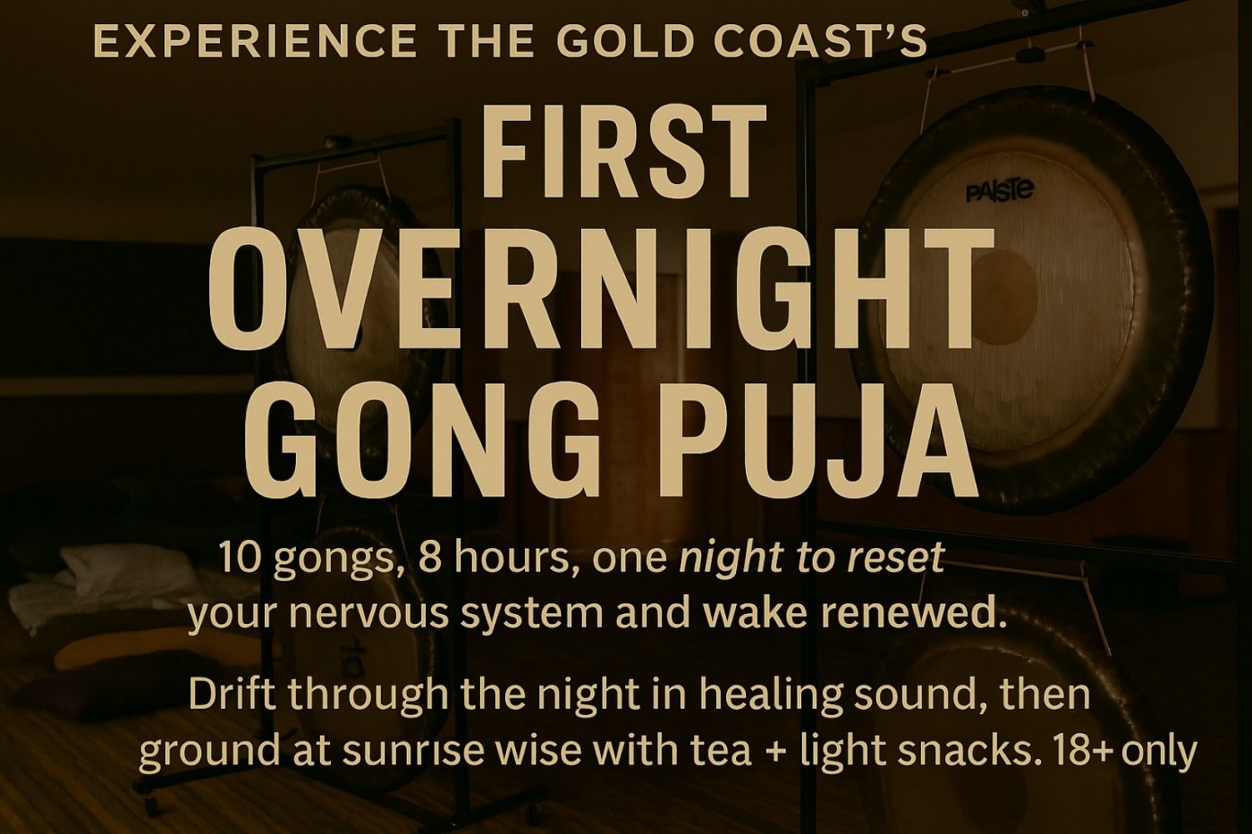 Overnight Sound Healing with Gongs \u2013 10 Gongs, 8 Hours, Deep Reset