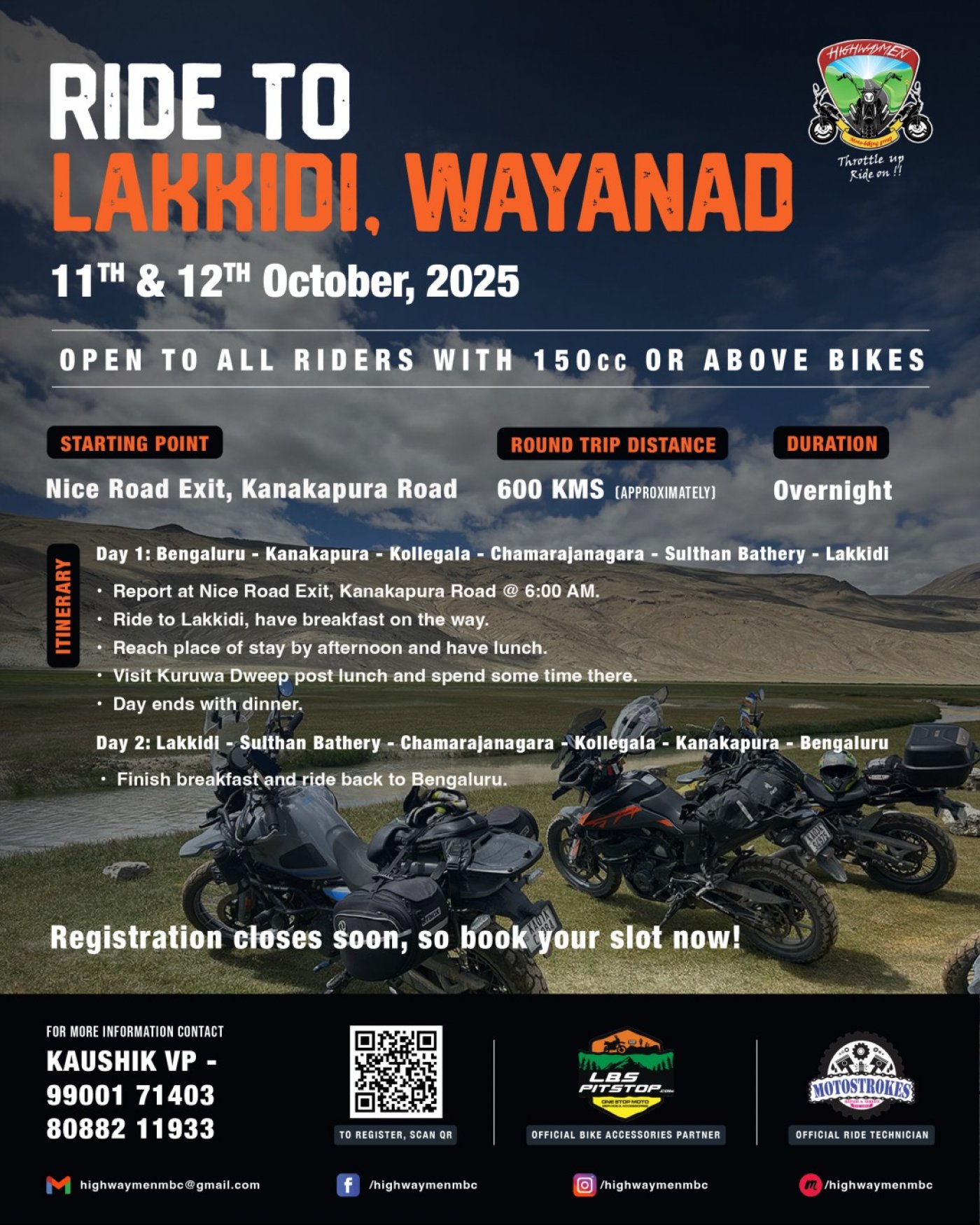Ride to Lakkidi, Wayanad
