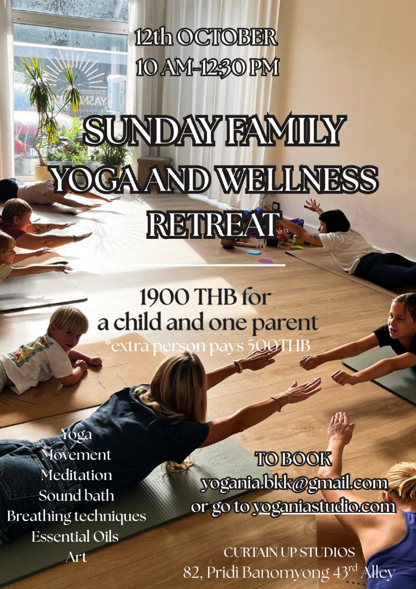 Family Sunday Yoga and Wellness Retreat