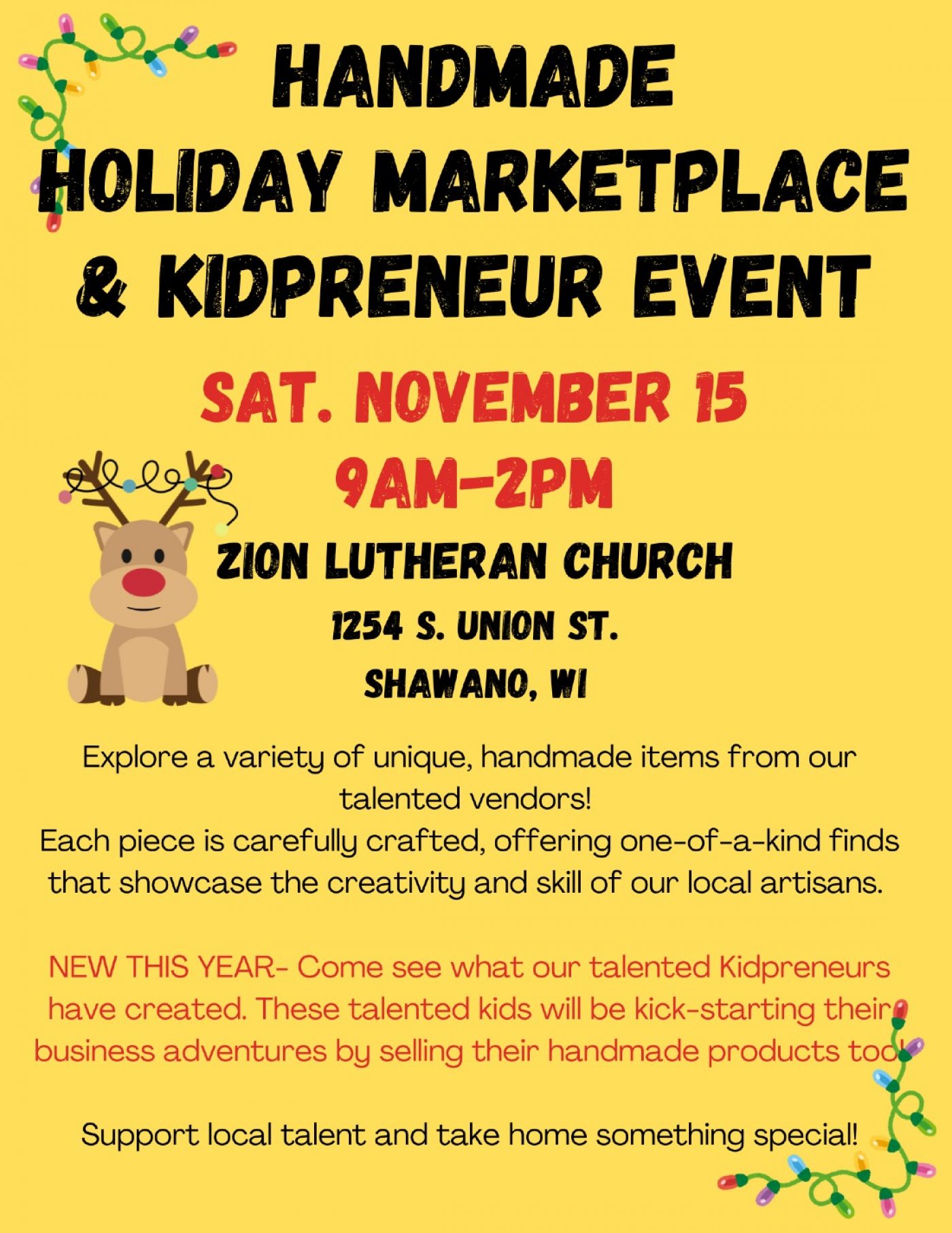 Holiday Marketplace Vendor show