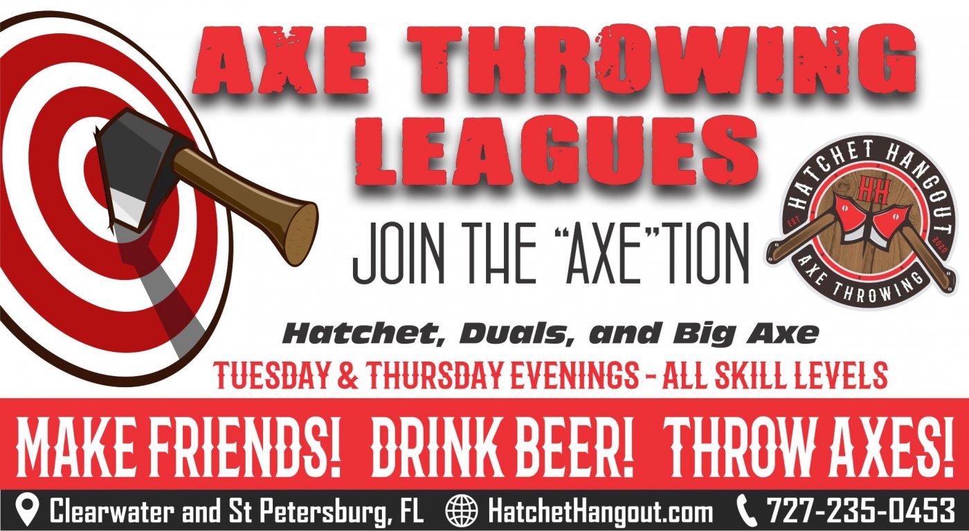 Join the Fall Axe Throwing League at Hatchet Hangout! All skill Levels Welcome!