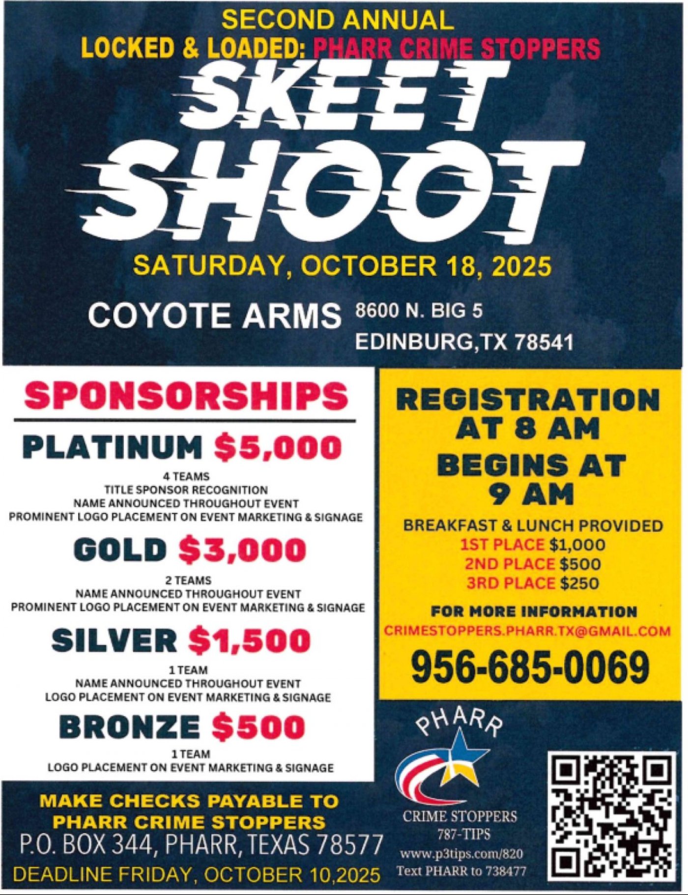 2nd Annual Locked & Loaded: Pharr Crime Stoppers  Skeet Shoot