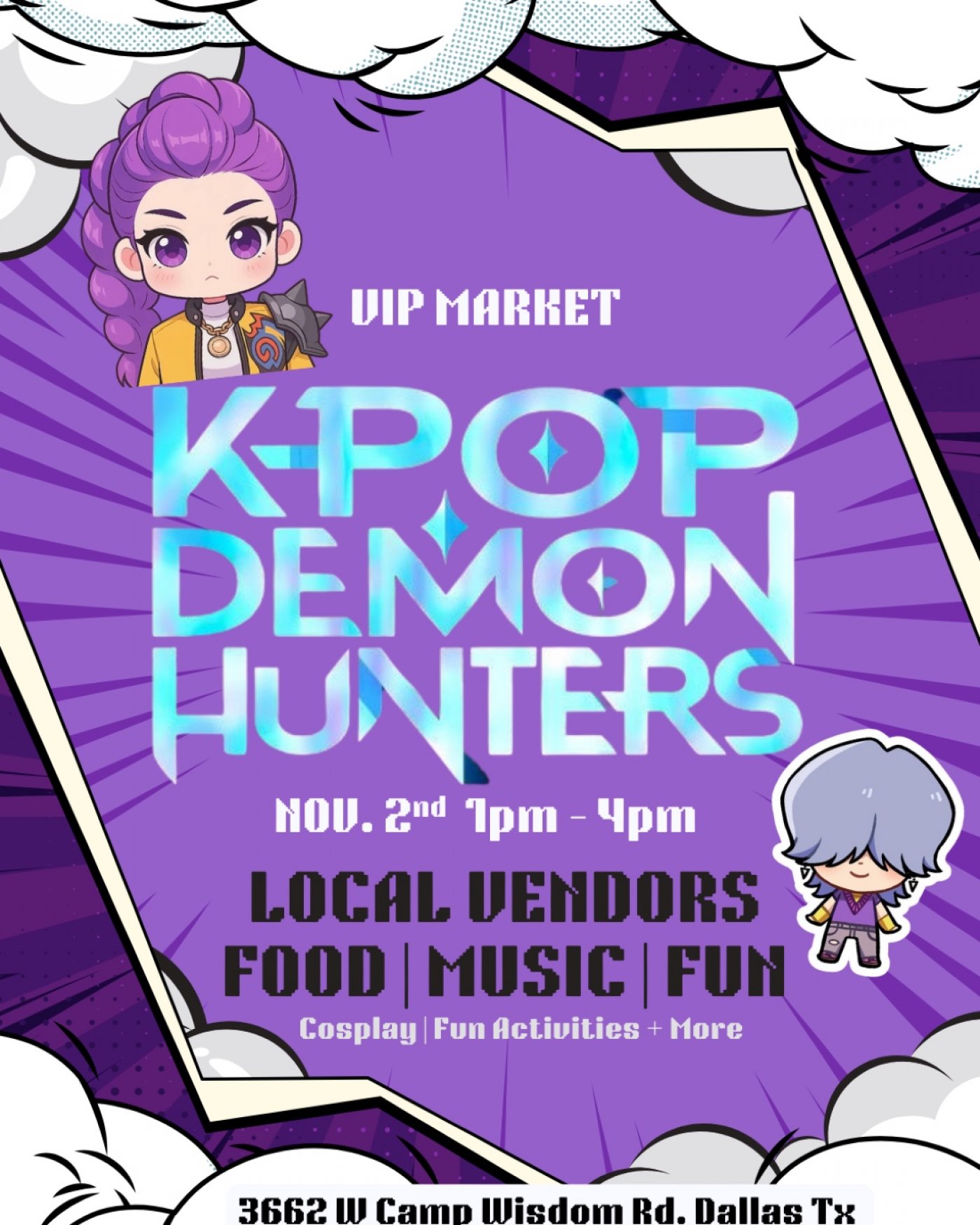 DEMON HUNTERS K POP THEME MARKET 