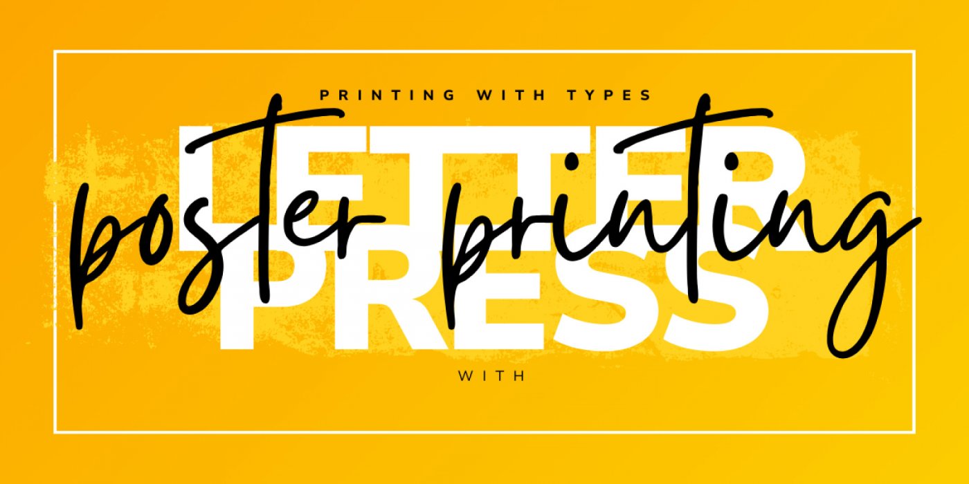 Poster printing with letterpress