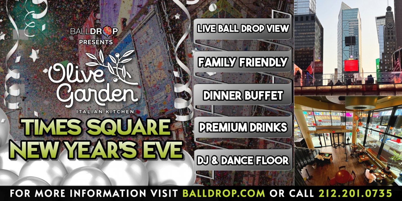 Balldrop.com Presents: Olive Garden Times Square New Year's Eve party