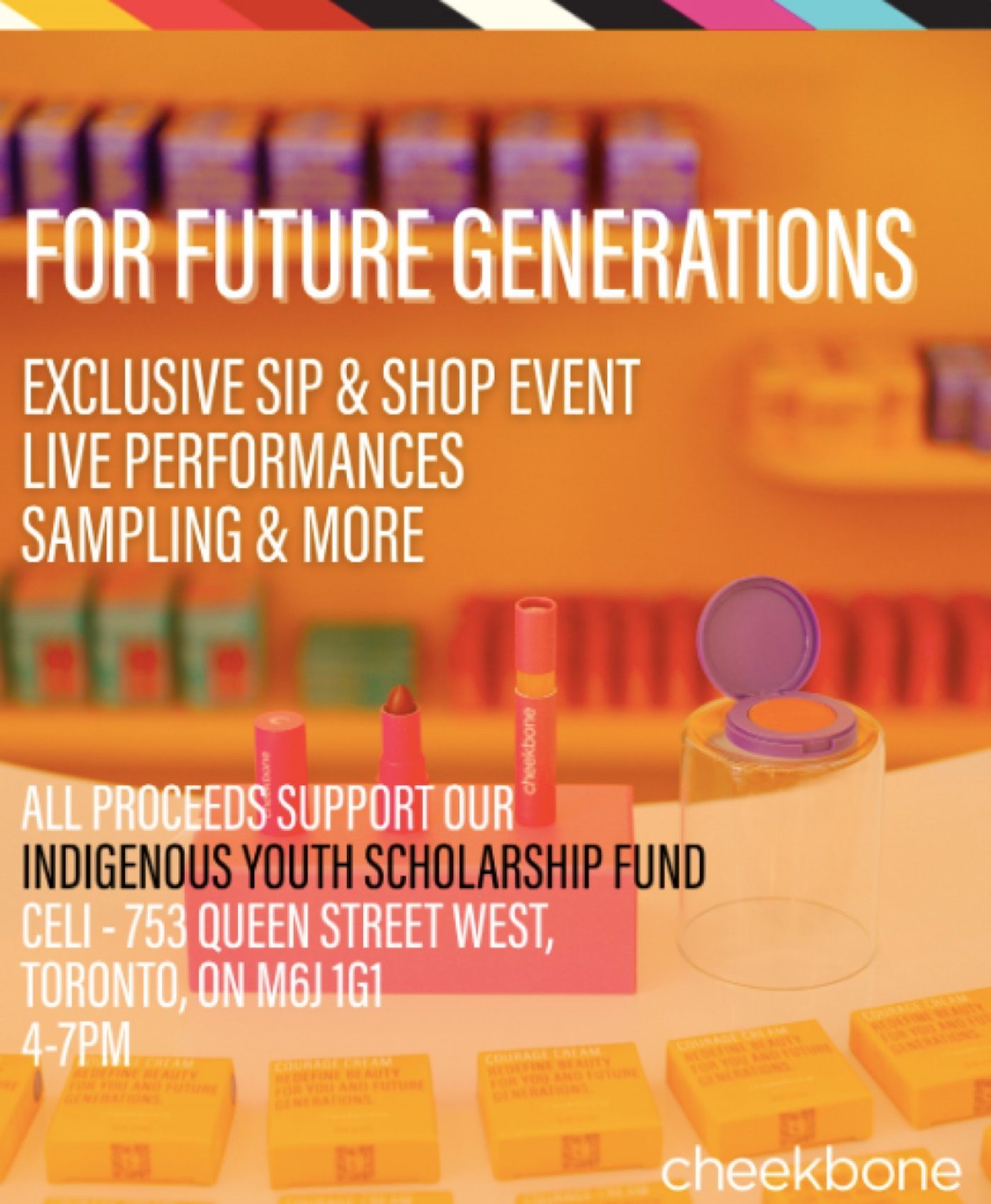 Cheekbone Beauty: For Future Generations Sip & Shop Fundraiser