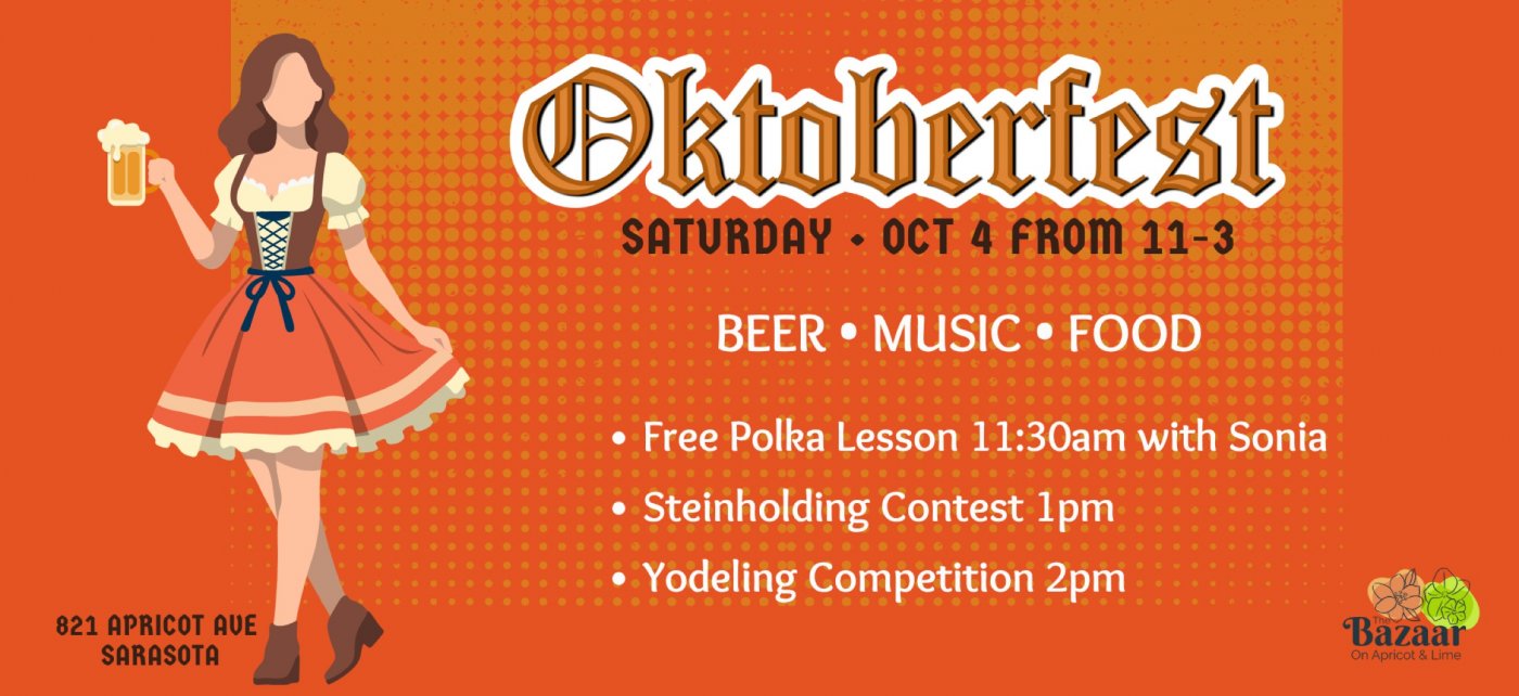 Steins Up, Sarasota! Oktoberfest Comes to The Bazaar!