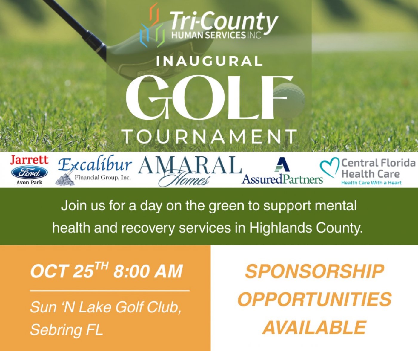 Tri-County Human Services Inaugural Golf Tournament