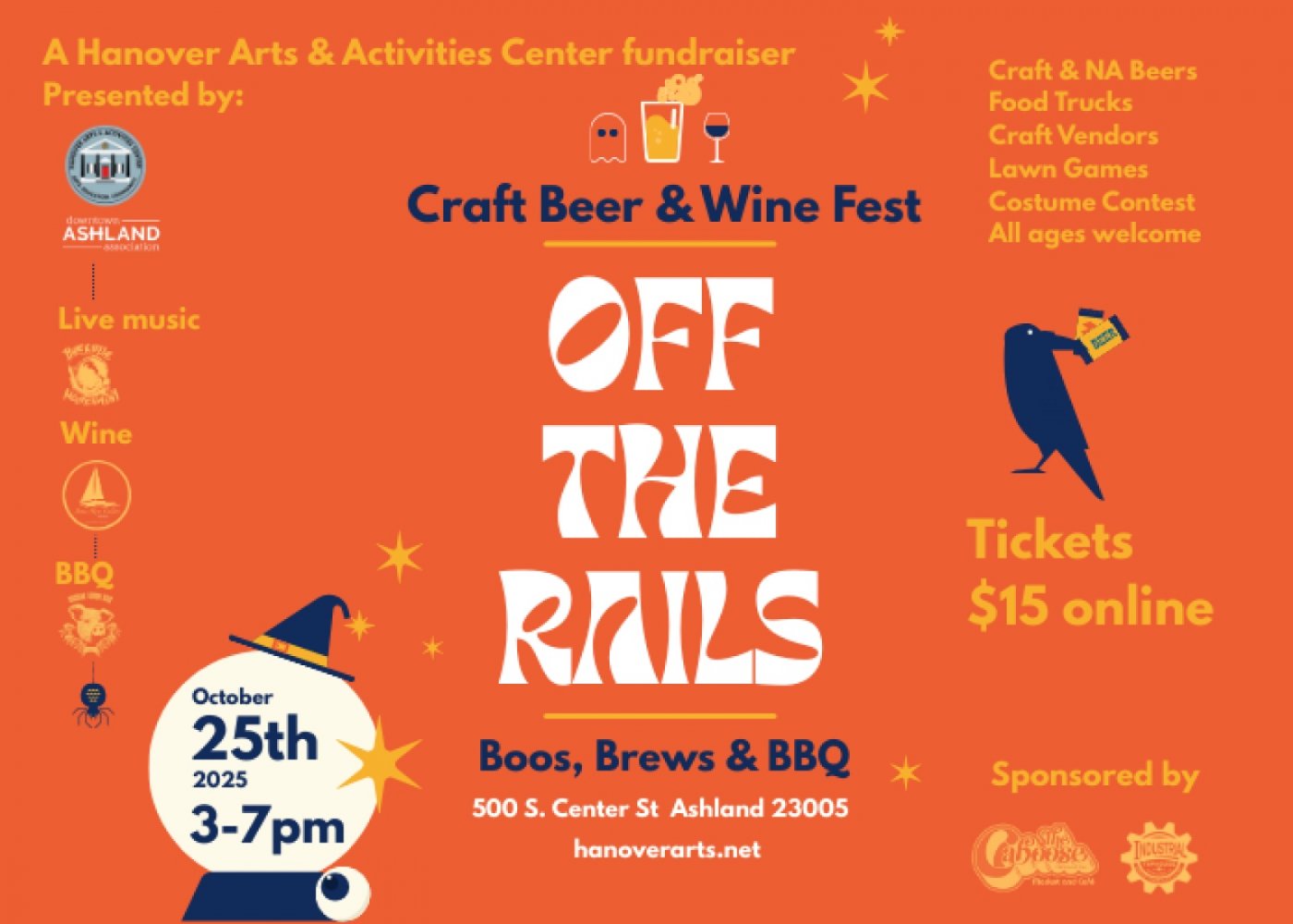 Off the Rails Craft Beer & Wine Fest: Boos, Brews & BBQ
