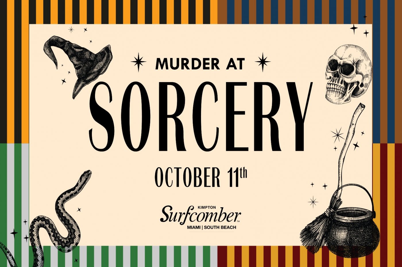 Murder Mystery Dinners at Kimpton Surfcomber Hotel - Murder at the School of Sorcery Edition