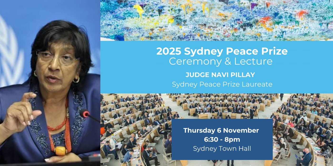 2025 Sydney Peace Prize Award Ceremony and Lecture
