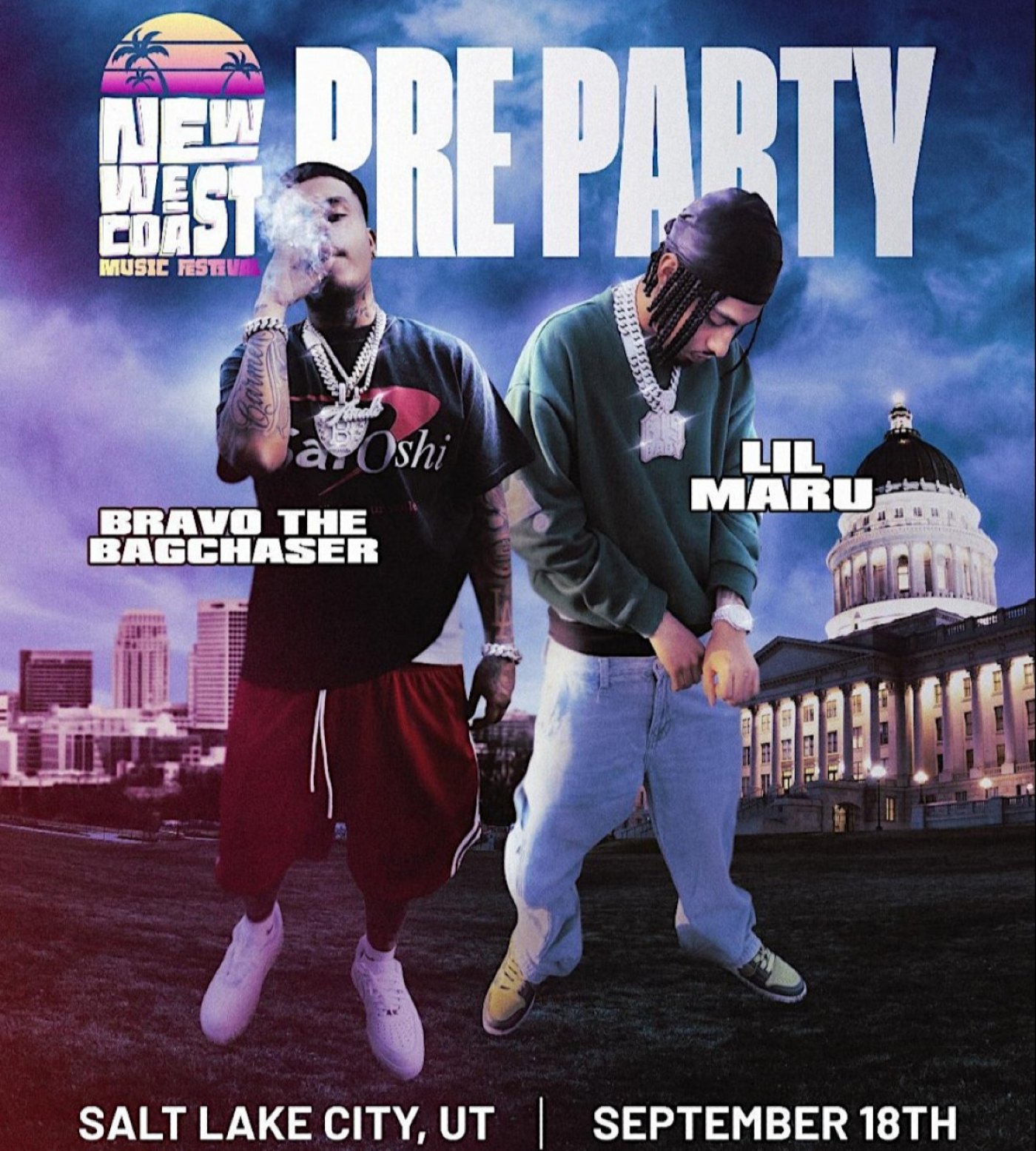 Bravo the Bagchaser & Lil Maru | NWC Festival Pre Party at Gem Nightclub
