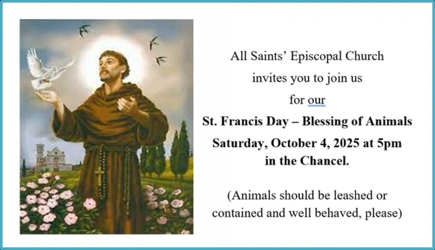 St Francis Day Blessing of the Animals
