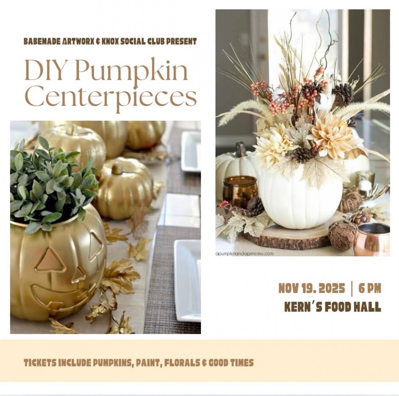 DIY Pumpkin Centerpiece