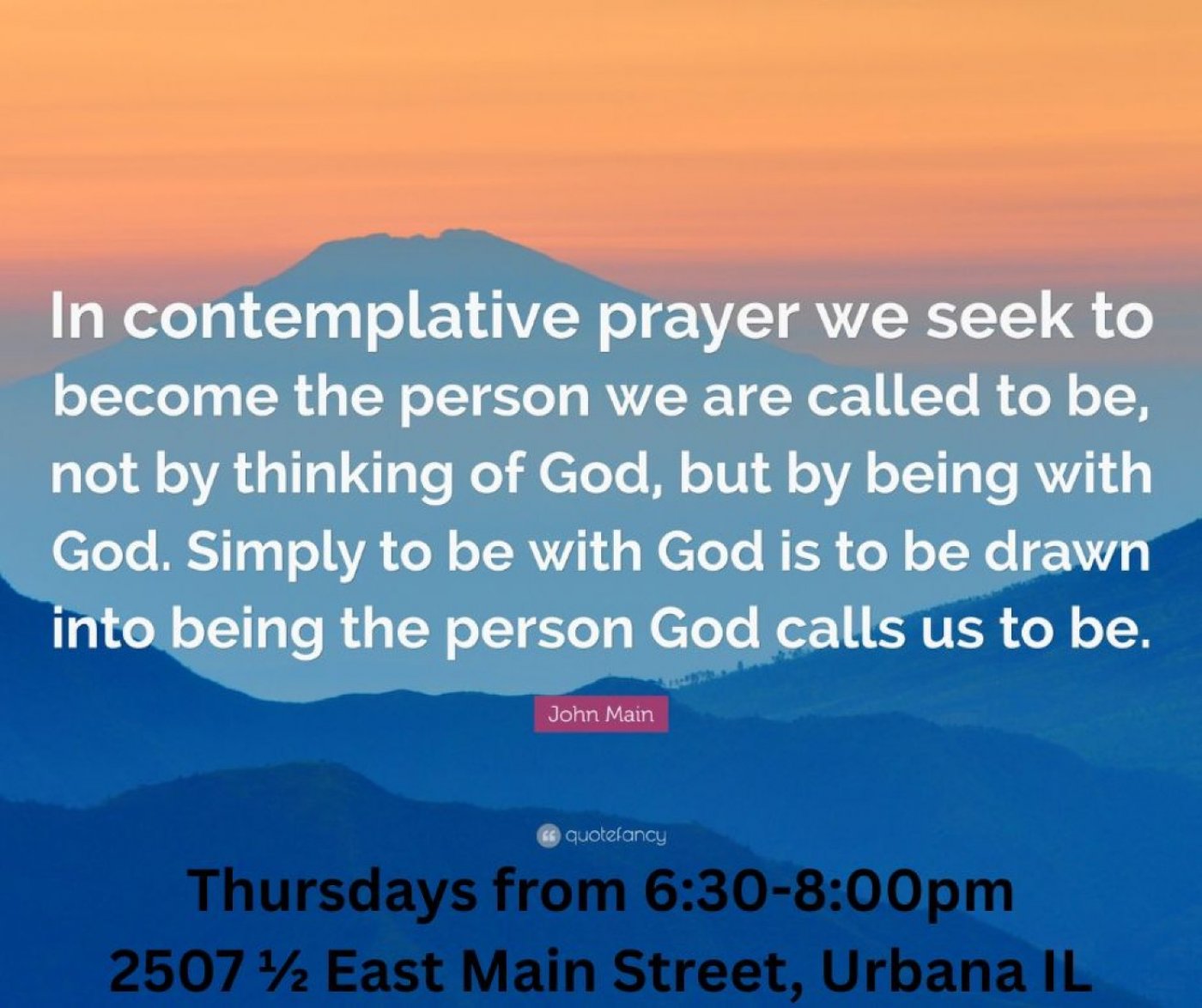 Contemplative Prayer Gathering