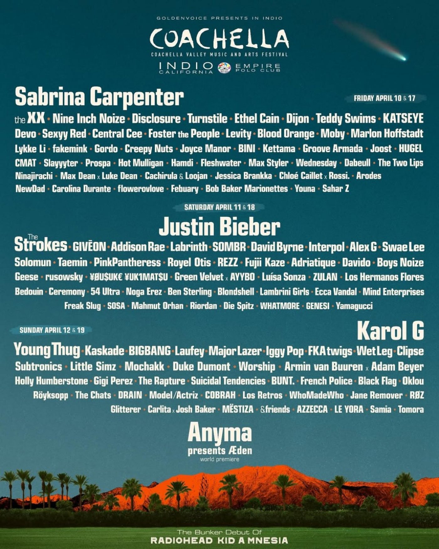 Coachella 2026 - Coachella Valley Music and Arts Festival