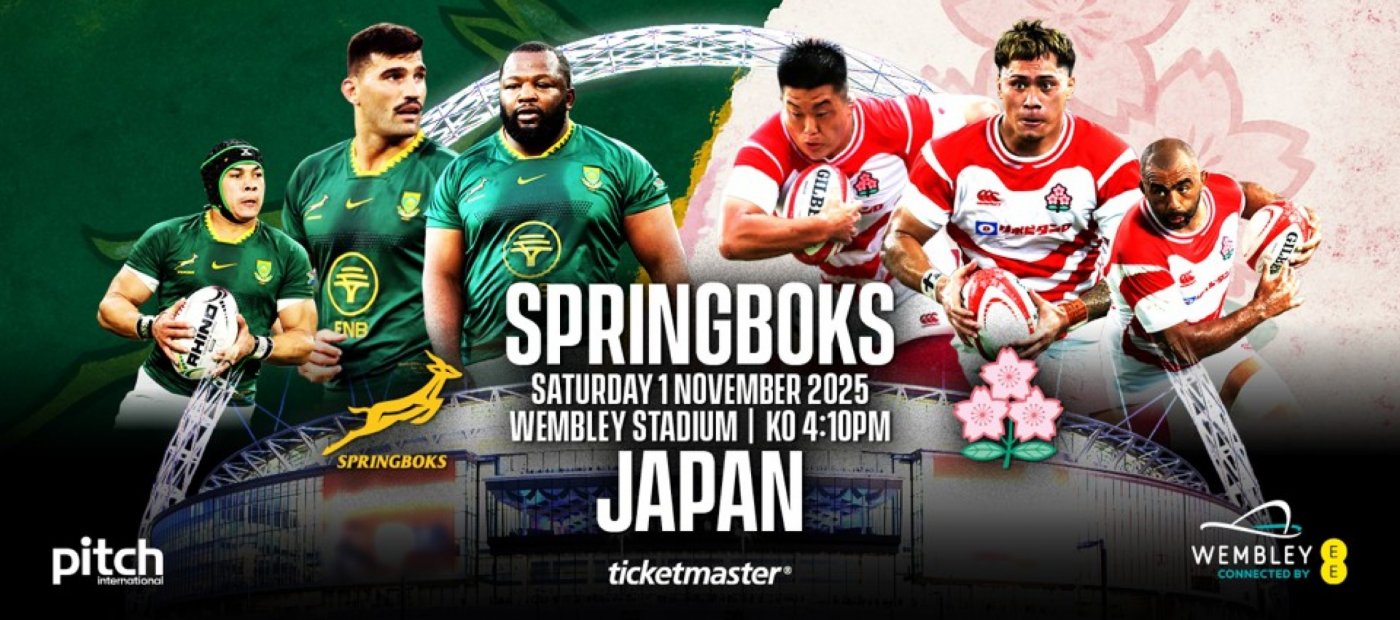 Rugby Union South Africa v Japan at Wembley Stadium