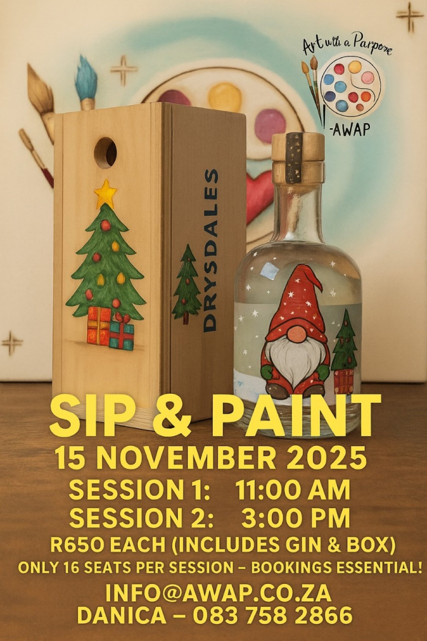 Sip, Swirl & Paint: A Festive Day at Drysdale