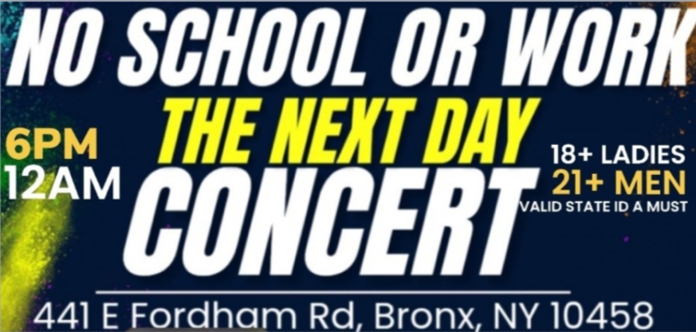 THANKSGIVING EVE CONCERT (NO SCHOOL OR WORK THE NEXT DAY) 6PM-12AM (WIN CASH)