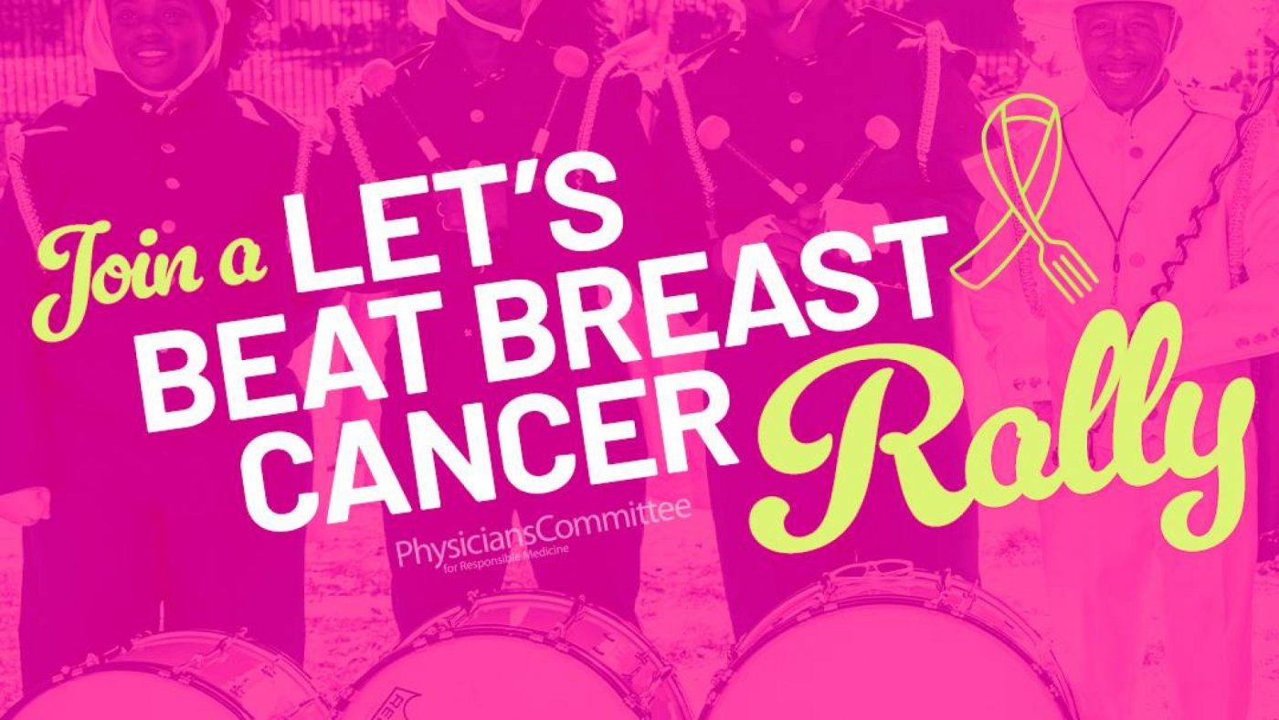Let's Beat Breast Cancer: PCRM Rallies at Somerset Mall