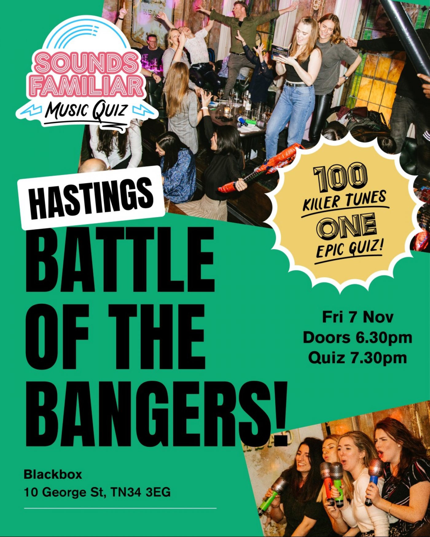 Sounds Familiar Music Quiz Hastings