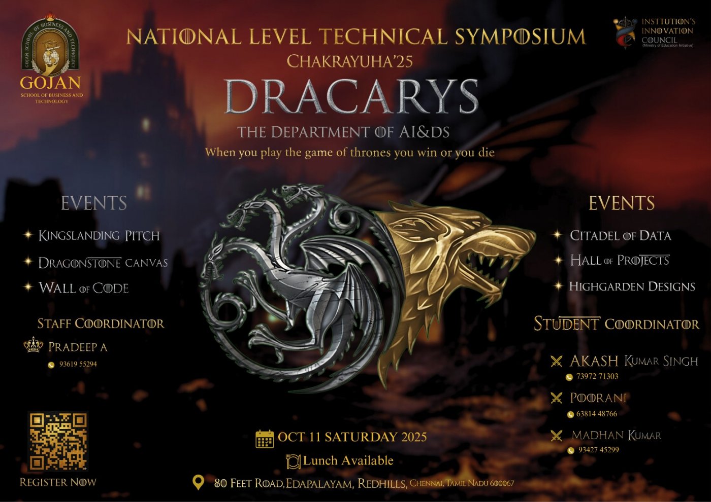 Dracarys'25 (Technical Events)