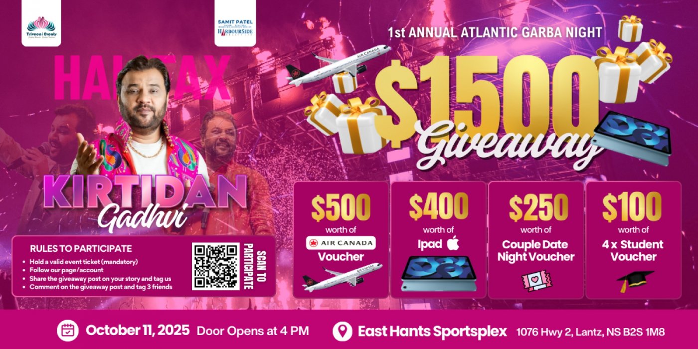 1st Annual Atlantic Garba Night - Kirtidan Gadhvi