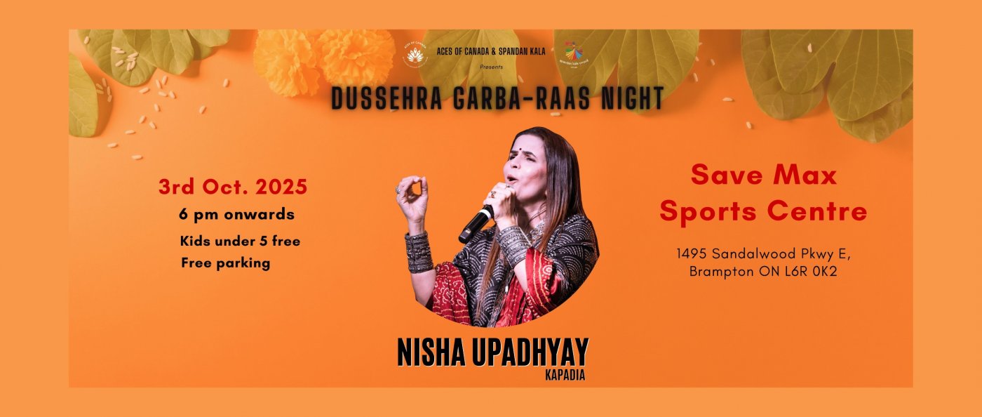 Nisha Upadhyay Kapadia | Navratri Garba Raas | Live Indian Music | Toronto