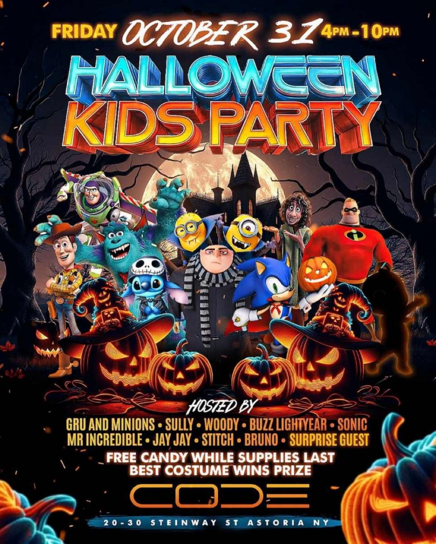 Halloween Kids Party at CODE Astoria \u2013 Family Fun in Astoria Queens