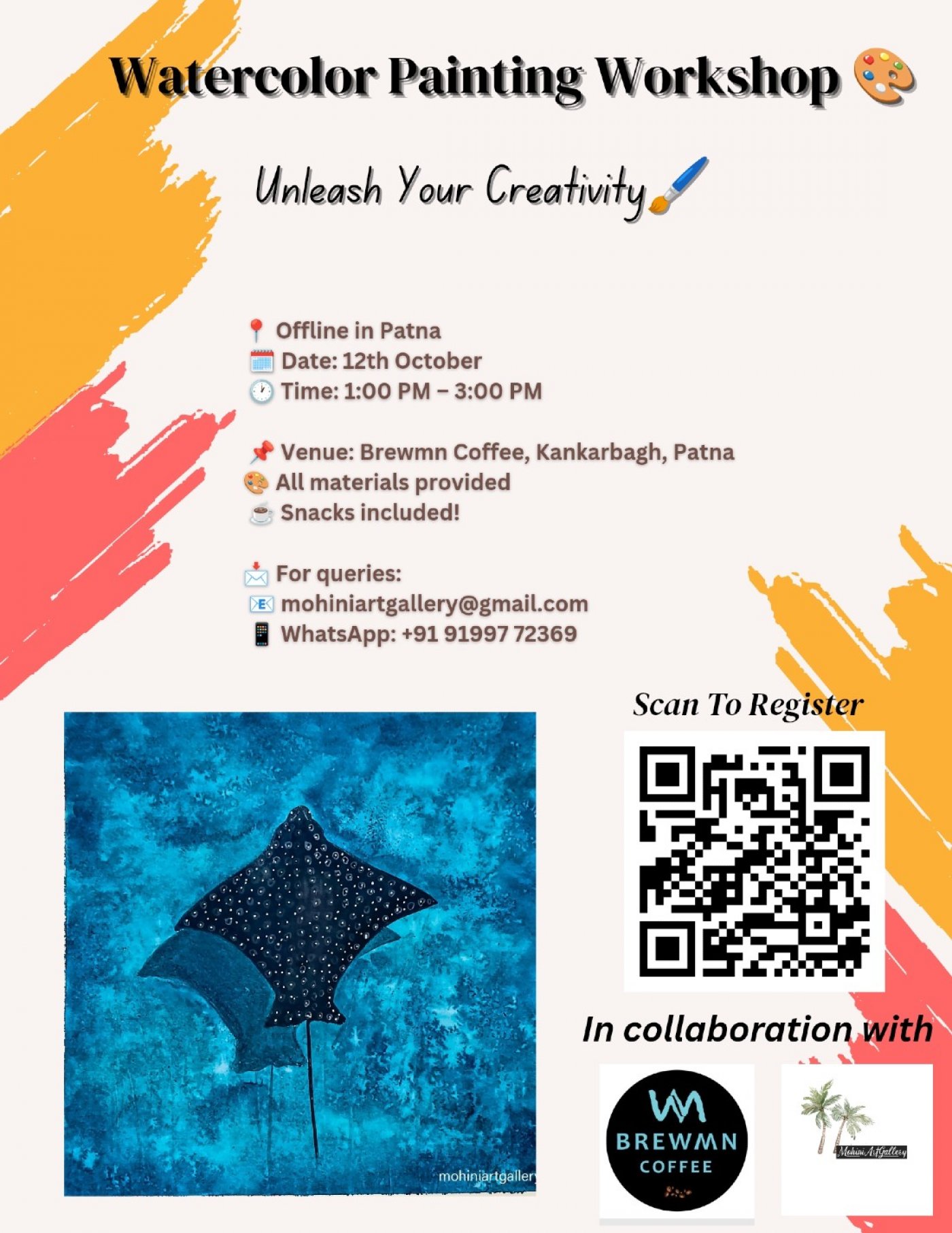Watercolor painting workshop - offline 