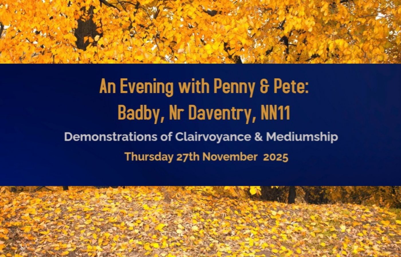 An Evening with Penny & Pete: Badby Nr Daventry