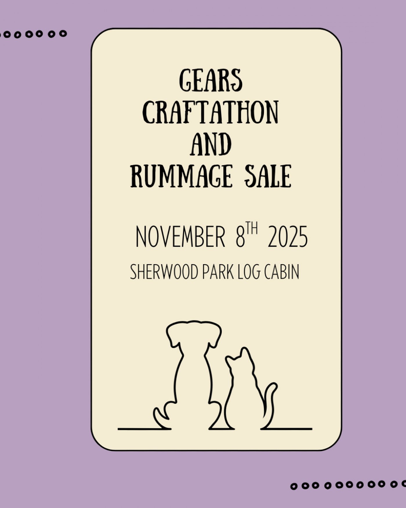 Gears Craftathon and Rummage Sale 