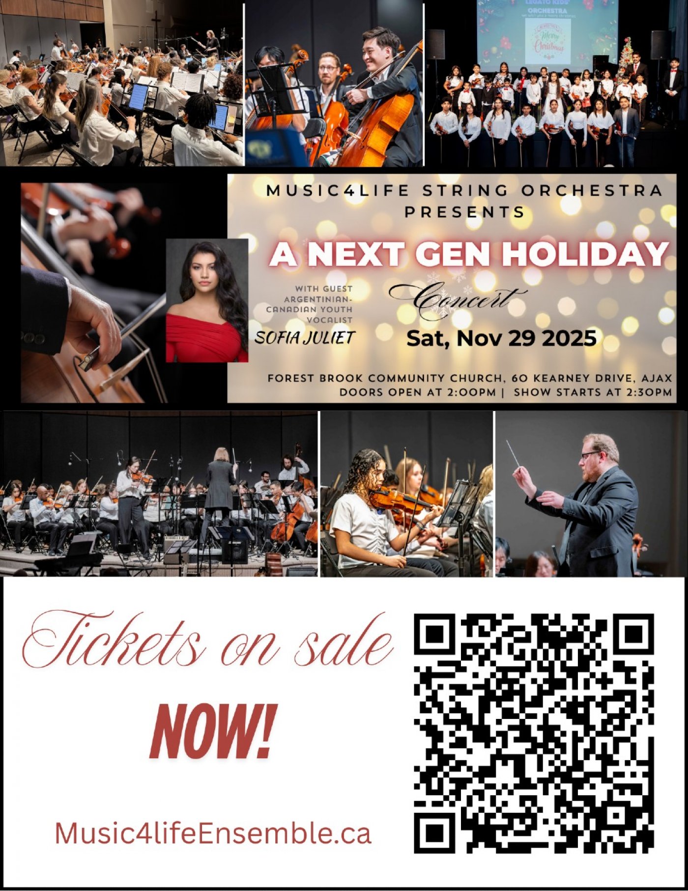 Music4life String Orchestra presents a Next Gen Holiday Concert