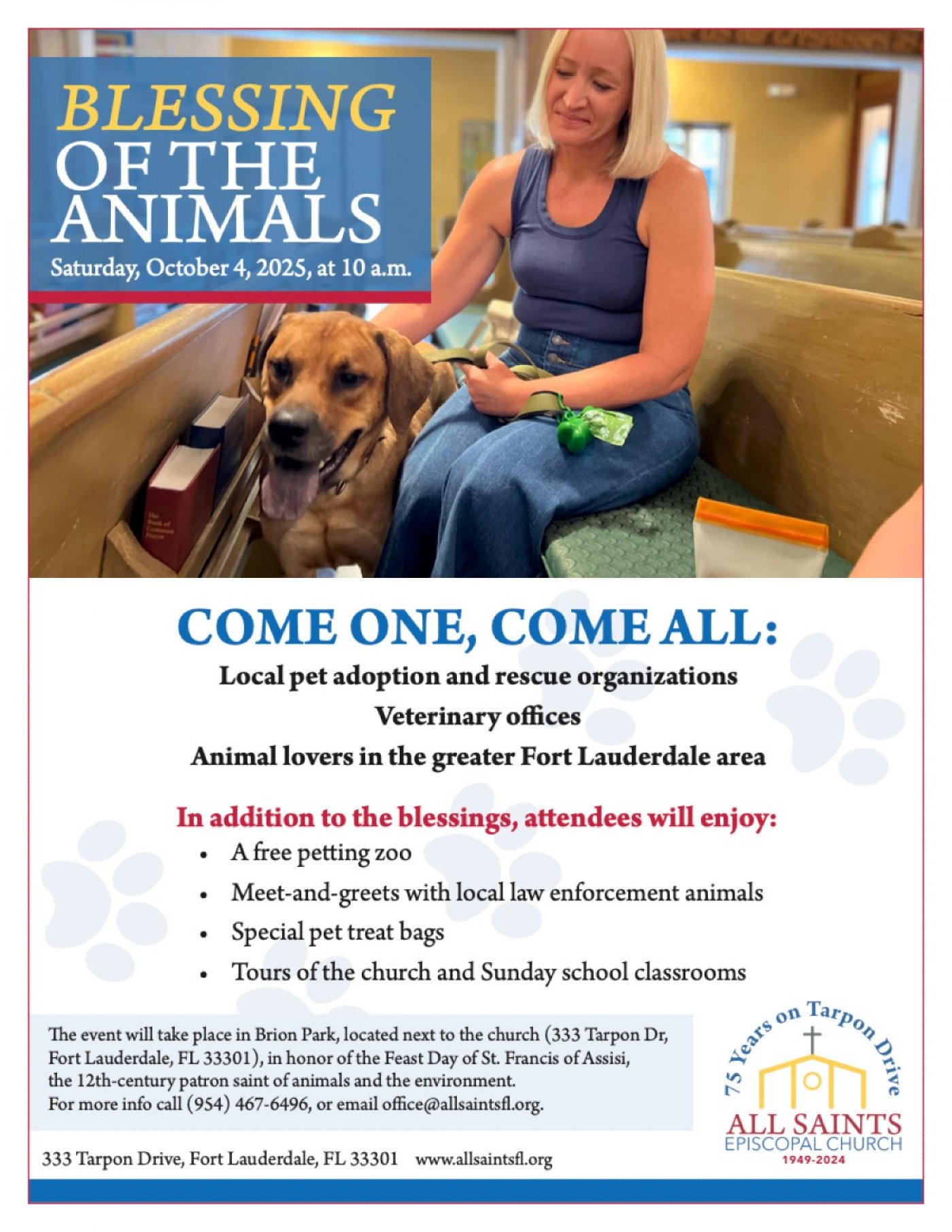 All Saints Episcopal Church\u2019s Blessing of the Animals