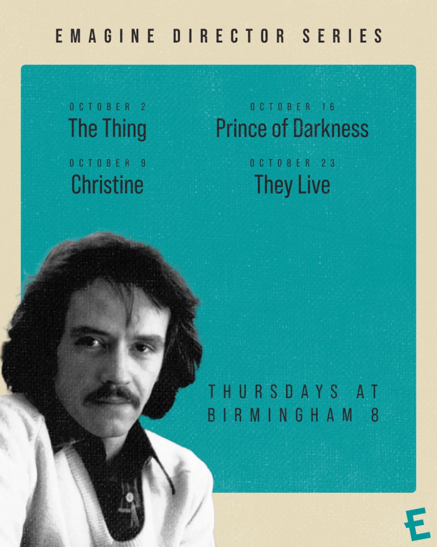 Emagine Theatres Host John Carpenter Film Series At Birmingham 8