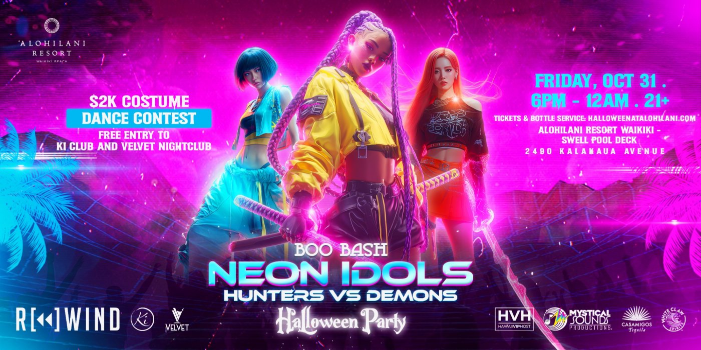 Boo Bash: Neon Idols - K-Pop Demon Hunters Halloween Party in Waikiki