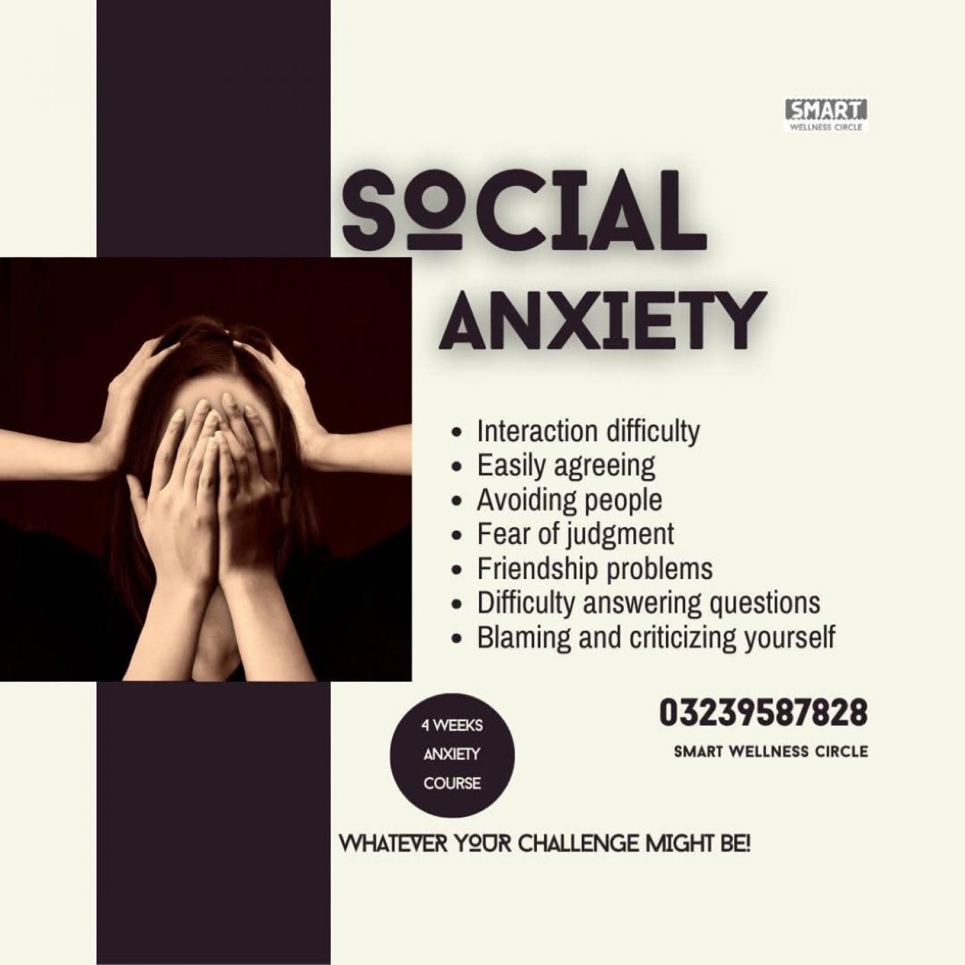 Social Anxiety Course WOMEN ONLY