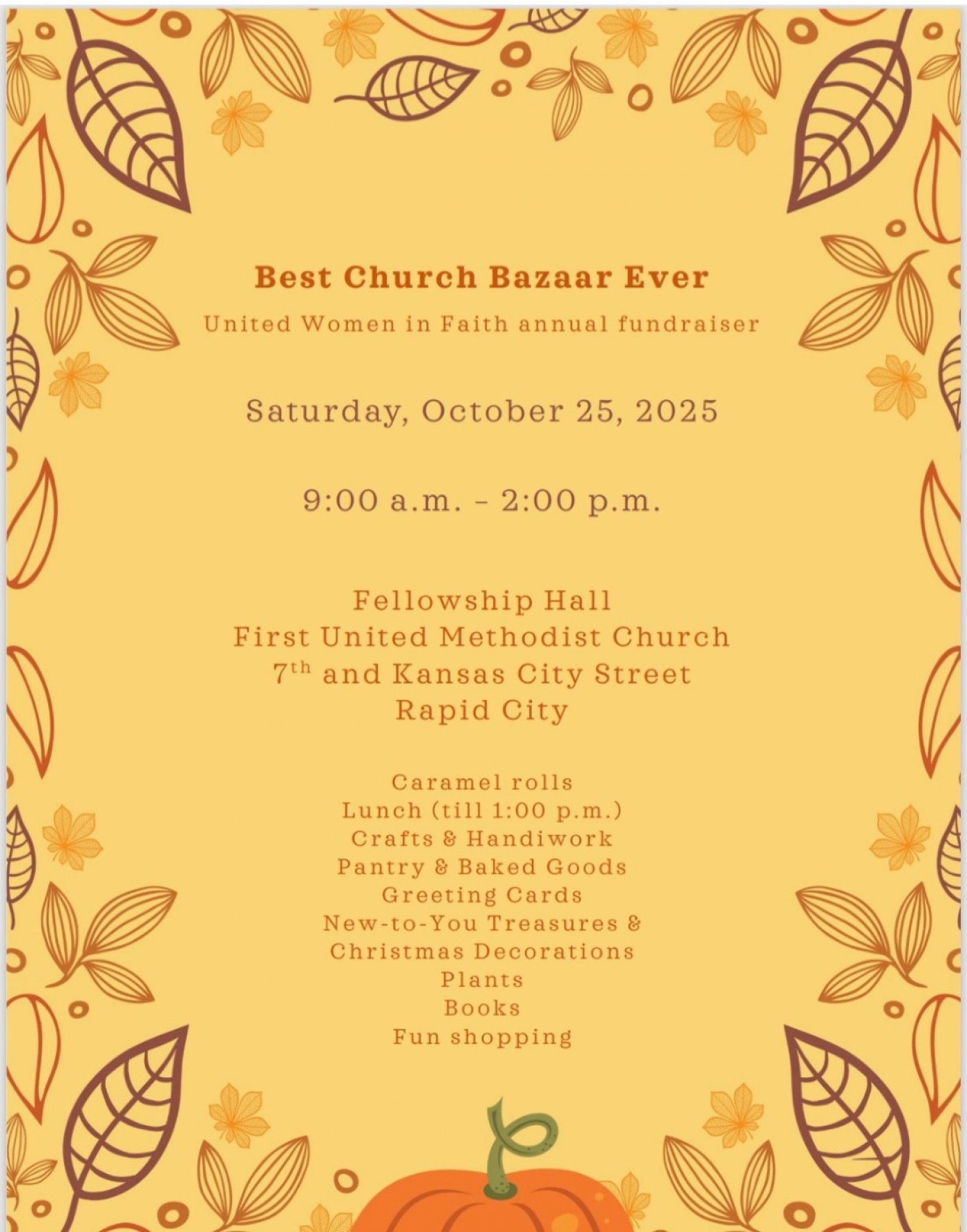Church Fall Bazaar (Festival)