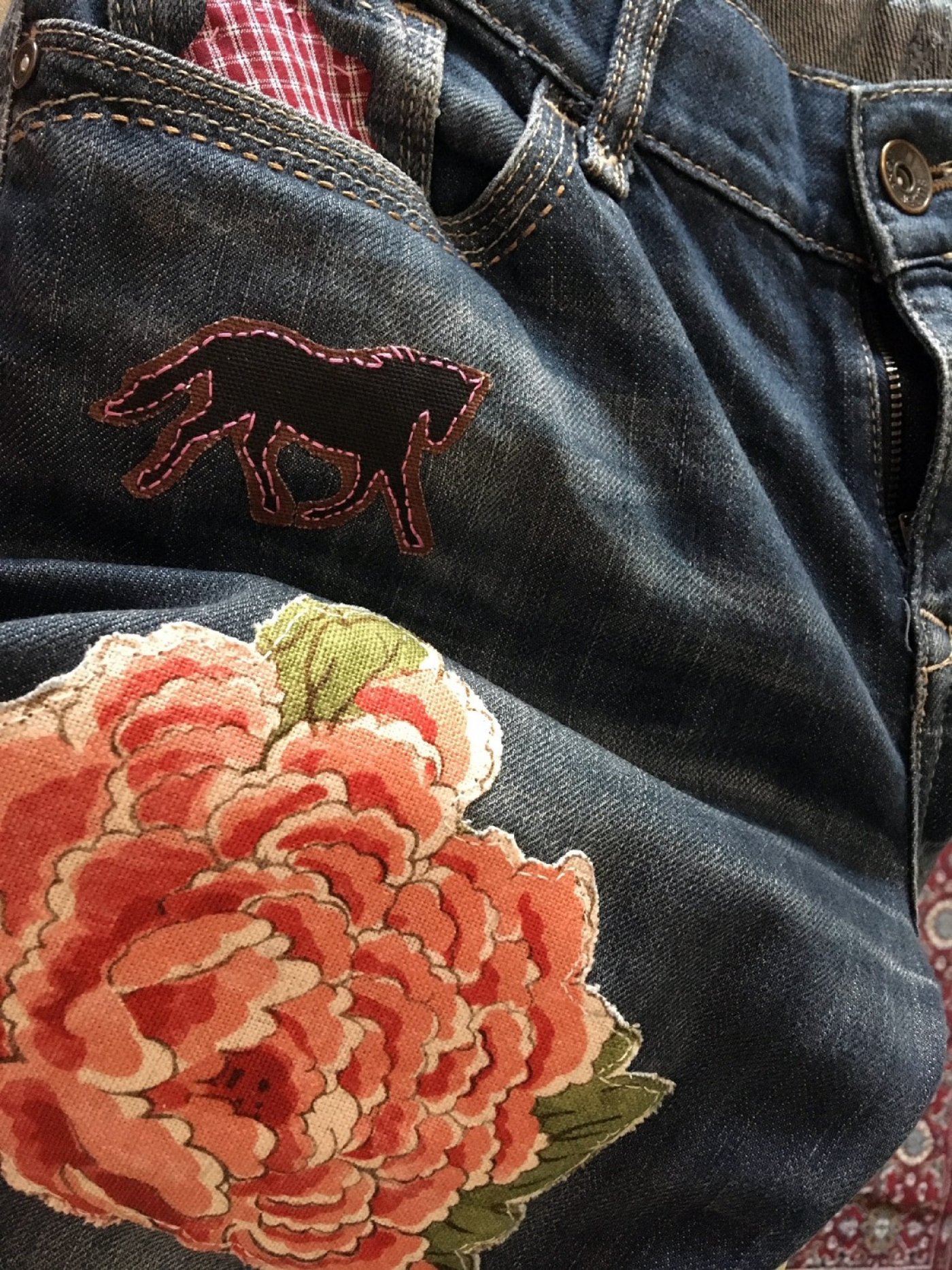 Denim Jeans Repair and Decor with Iron on Patches Workshop