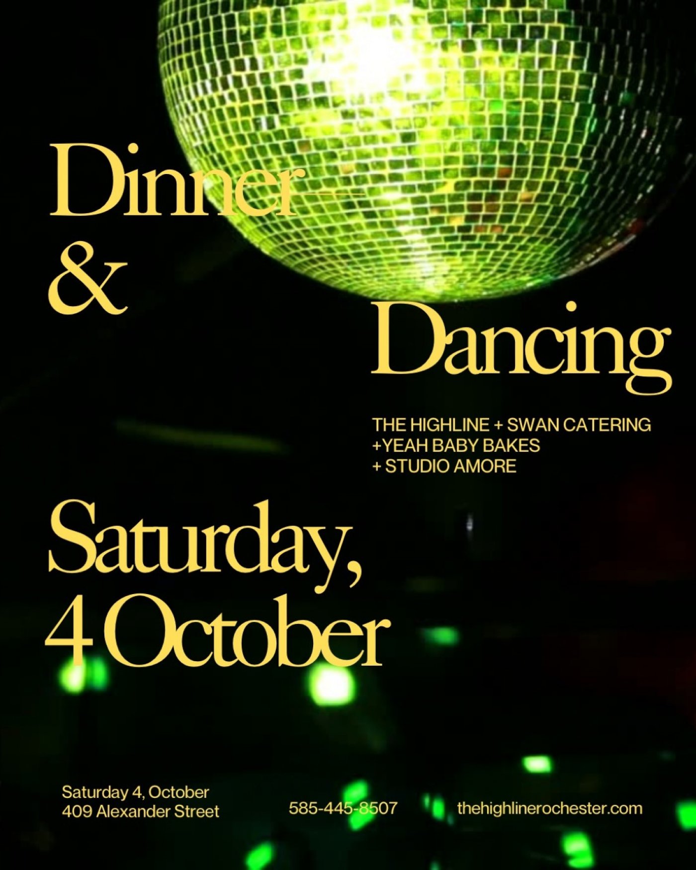 Dinner + Dancing at The Highline