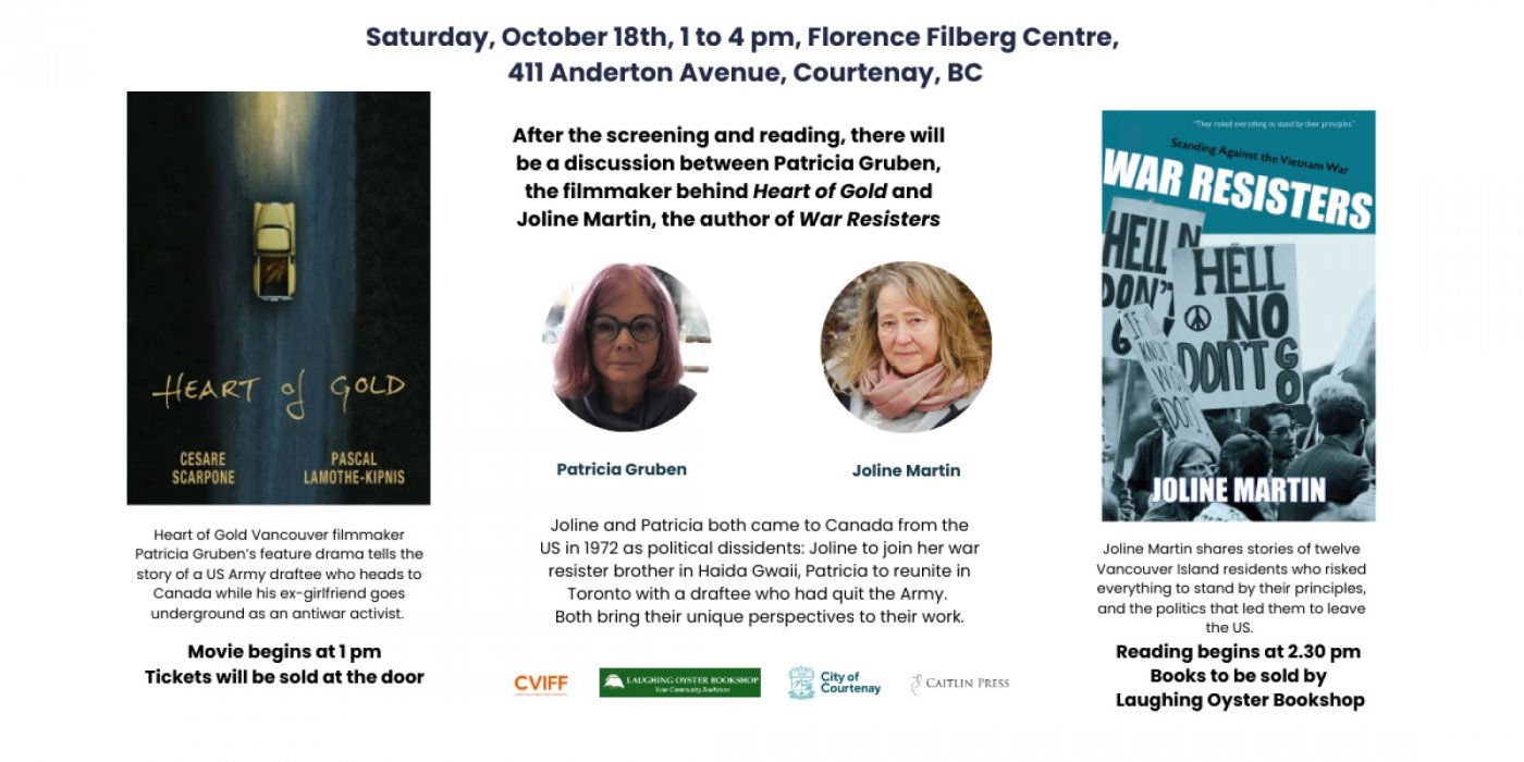 War Resisters Book Launch \/ Heart of Gold Film Screening in Courtenay
