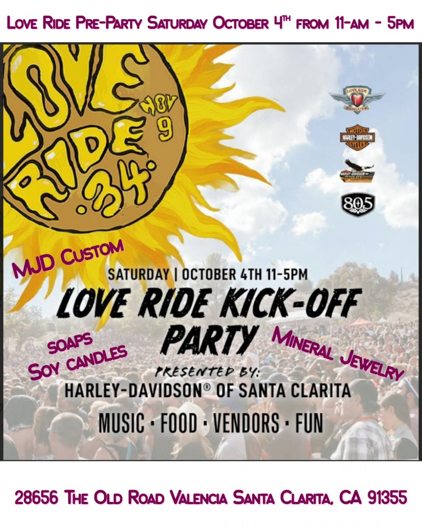 Haley Davidson Love Ride 34 Kick Off Party 